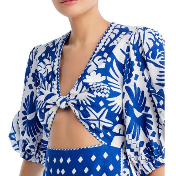 FARM RIO- Jungle Scarf Midi Dress (XS) - Picture 5 of 14